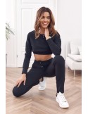 Basic black sports tracksuit set FI605 - Online store - Boutique